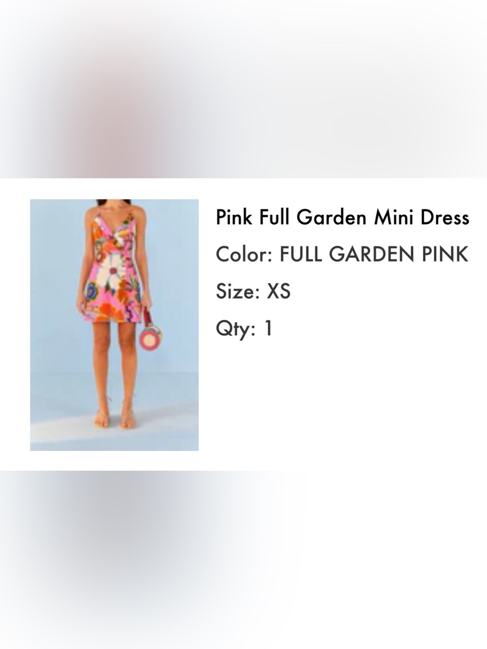 FARM Rio Pink Full Garden Mini Dress - Picture 9 of 9